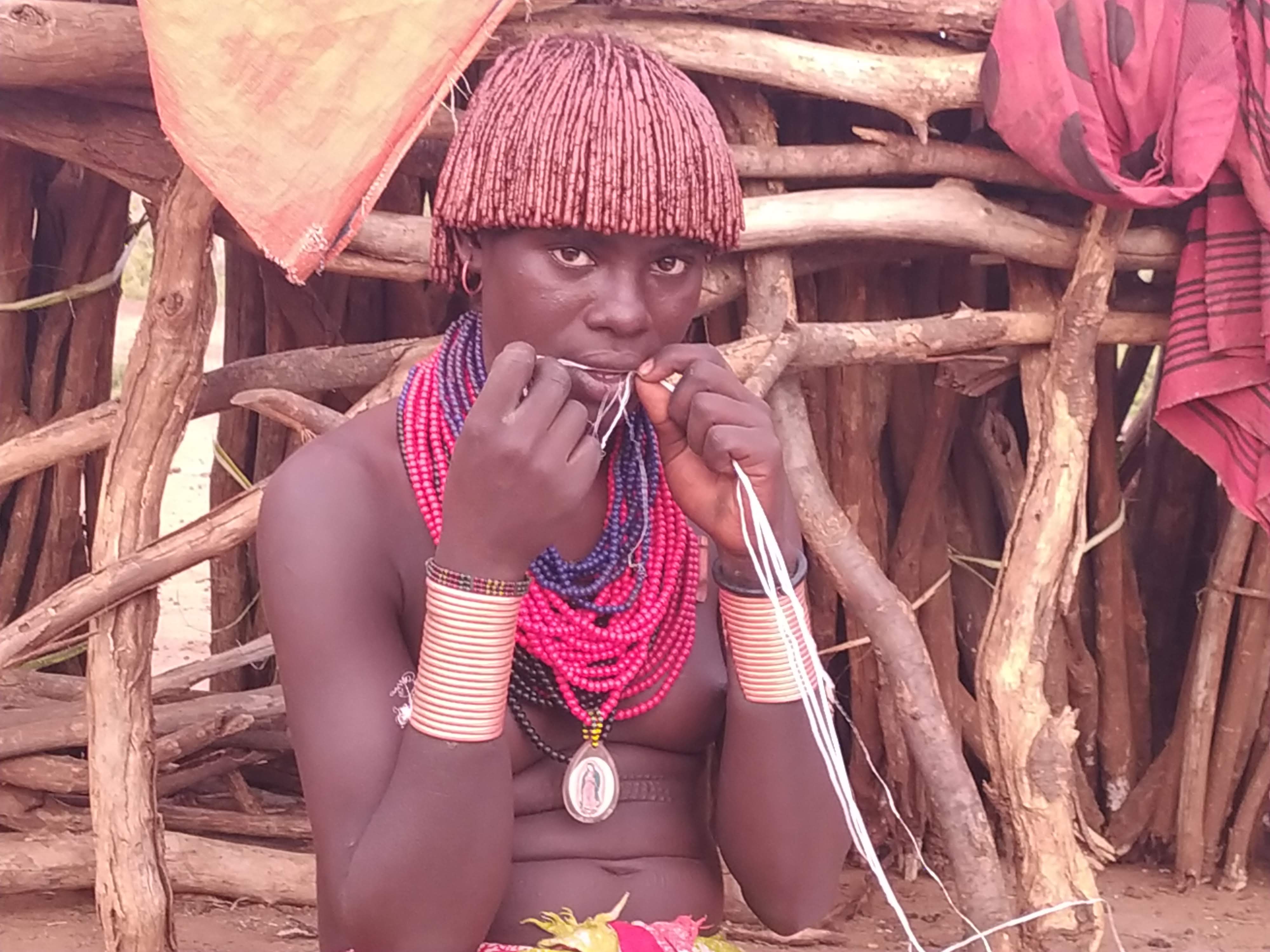 Villaggio tradizionale tribù Hamer